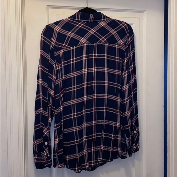 EUC Torrid super soft rayon plaid flannel shirt - Picture 2 of 3